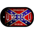 U Rebel U Novelty Metal Dog Tag Necklace DT-8232