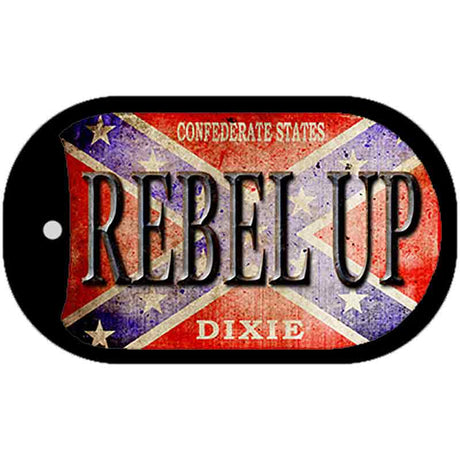 Rebel Up Novelty Metal Dog Tag Necklace DT-8233