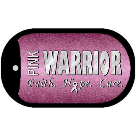 Pink Warrior Novelty Metal Dog Tag Necklace DT-8244