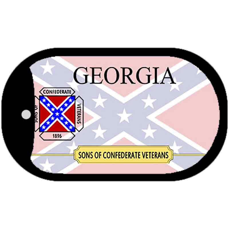 Georgia State Blank Novelty Metal Dog Tag Necklace DT-8252