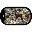 Deer on Camo Novelty Metal Dog Tag Necklace DT-8283