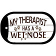 My Therapist Novelty Metal Dog Tag Necklace DT-8294