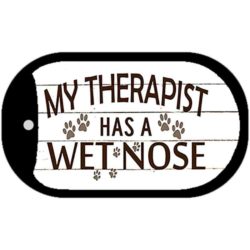 My Therapist Novelty Metal Dog Tag Necklace DT-8294