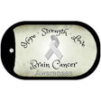 Brain Cancer Novelty Metal Dog Tag Necklace DT-8302