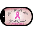 Breast Cancer Novelty Metal Dog Tag Necklace DT-8303