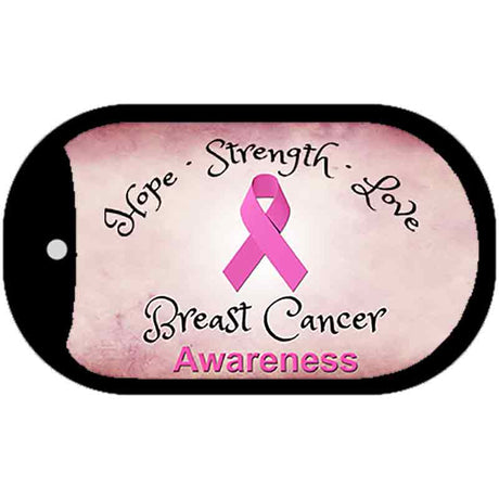 Breast Cancer Novelty Metal Dog Tag Necklace DT-8303