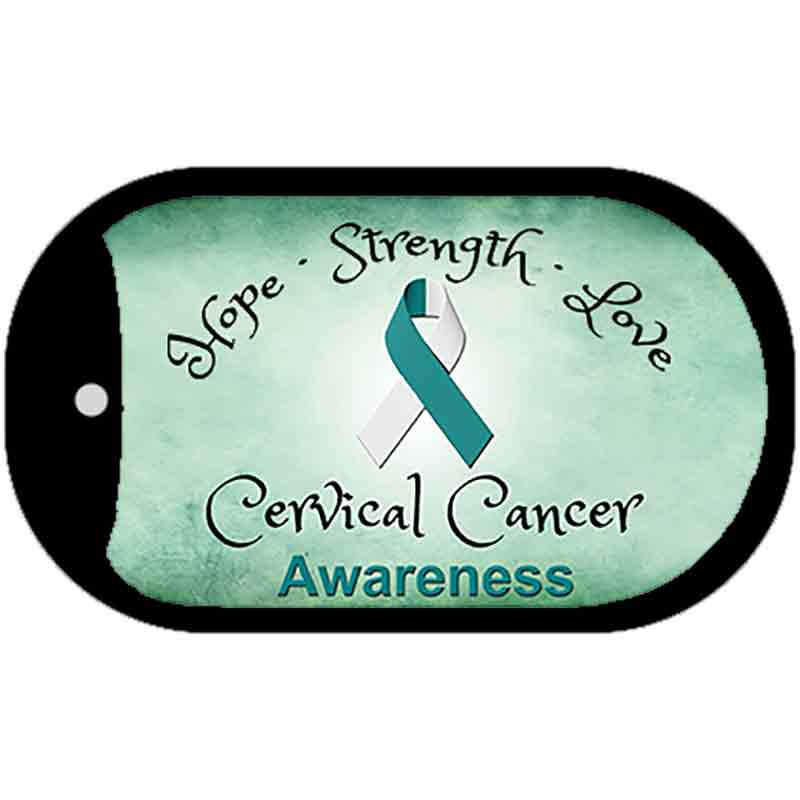 Cervical Cancer Novelty Metal Dog Tag Necklace DT-8304