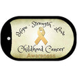 Childhood Cancer Novelty Metal Dog Tag Necklace DT-8305