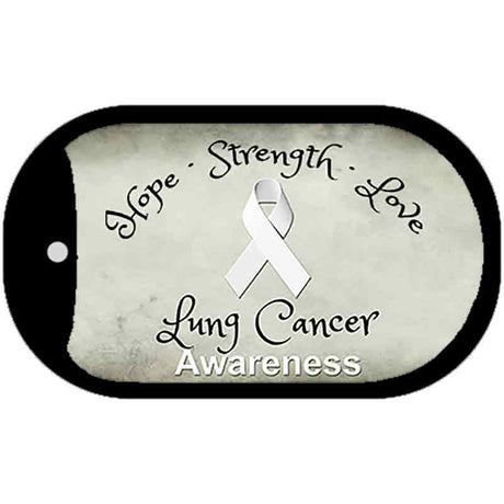 Lung Cancer Novelty Metal Dog Tag Necklace DT-8313