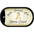 Uterine Cancer Novelty Metal Dog Tag Necklace DT-8324