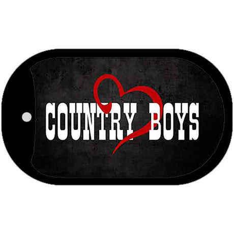 Country Boys Novelty Metal Dog Tag Necklace DT-8328