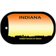 Indiana State Blank Novelty Metal Dog Tag Necklace DT-8332