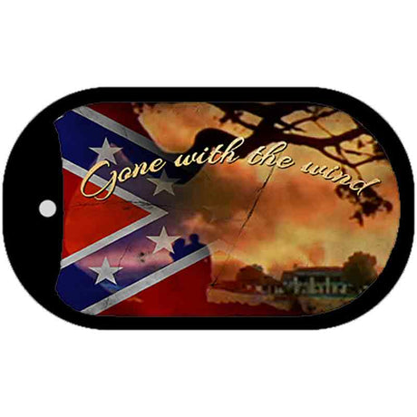 Gone With The Wind Novelty Metal Dog Tag Necklace DT-8341