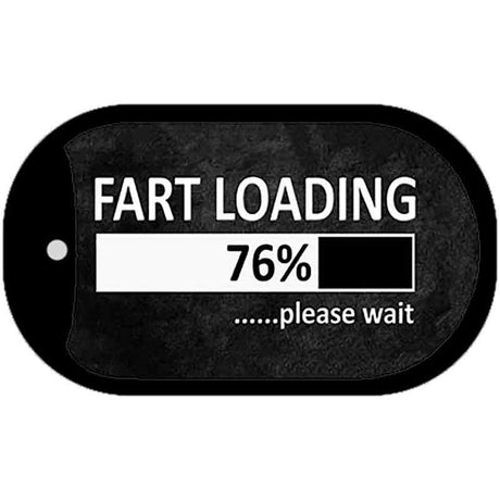 Fart Loading Novelty Metal Dog Tag Necklace DT-8351