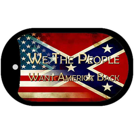 We The People Novelty Metal Dog Tag Necklace DT-8360