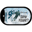 Male I Ski Novelty Metal Dog Tag Necklace DT-8379