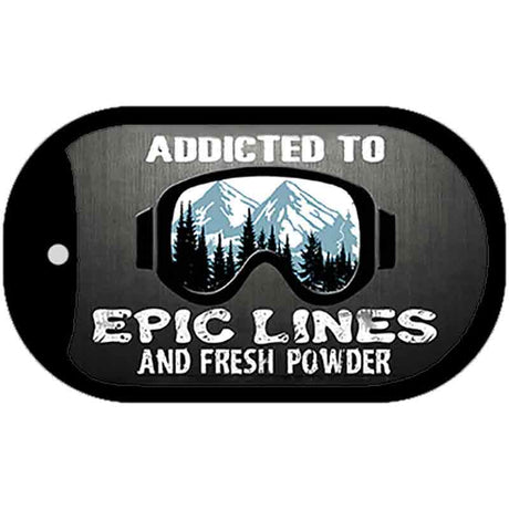 Epic Lines Novelty Metal Dog Tag Necklace DT-8387