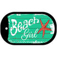 Beach Girl Novelty Metal Dog Tag Necklace DT-8394