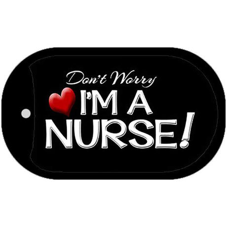 Im A Nurse Novelty Metal Dog Tag Necklace DT-8401