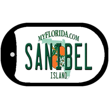 Sanibel Florida Novelty Metal Dog Tag Necklace DT-8407