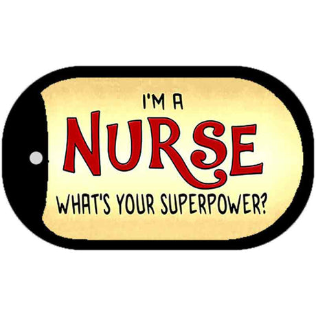 Im A Nurse Novelty Metal Dog Tag Necklace DT-8408