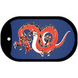 Flying Dragon Novelty Metal Dog Tag Necklace DT-8412