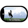 Wyoming State Blank Novelty Metal Dog Tag Necklace DT-8414