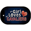 This Girl Loves Her Cavaliers Novelty Metal Dog Tag Necklace DT-8420