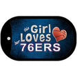 This Girl Loves Her 76ers Novelty Metal Dog Tag Necklace DT-8438