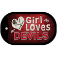 This Girl Loves Her Devils Novelty Metal Dog Tag Necklace DT-8451