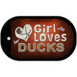 This Girl Loves Her Ducks Novelty Metal Dog Tag Necklace DT-8461