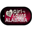 This Girl Loves Her Alabama Novelty Metal Dog Tag Necklace DT-8476