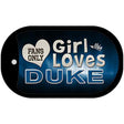 This Girl Loves Her Duke Novelty Metal Dog Tag Necklace DT-8480