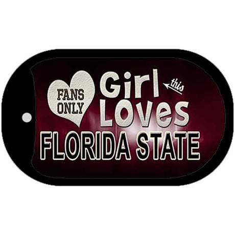 This Girl Loves Her Florida State Novelty Metal Dog Tag Necklace DT-8481