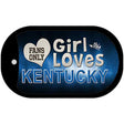 This Girl Loves Her Kentucky Novelty Metal Dog Tag Necklace DT-8486