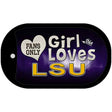 This Girl Loves Her LSU Novelty Metal Dog Tag Necklace DT-8488