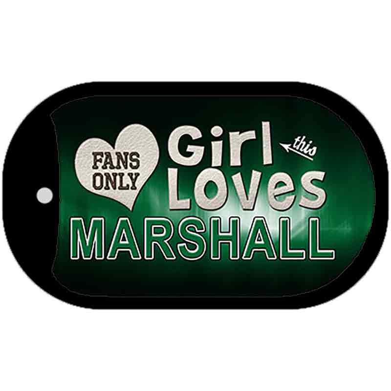 This Girl Loves Her Marshall Novelty Metal Dog Tag Necklace DT-8489