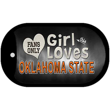 This Girl Loves Her Oklahoma State Novelty Metal Dog Tag Necklace DT-8498