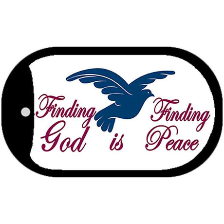 Finding God Novelty Metal Dog Tag Necklace DT-849