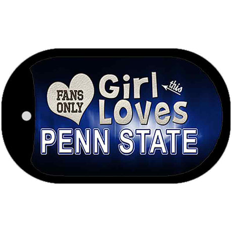 This Girl Loves Her Penn State Novelty Metal Dog Tag Necklace DT-8500