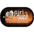 This Girl Loves Her Tennessee Novelty Metal Dog Tag Necklace DT-8502