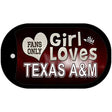 This Girl Loves Her Texas A&M Novelty Metal Dog Tag Necklace DT-8503