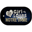 This Girl Loves Her Notre Dame Novelty Metal Dog Tag Necklace DT-8507