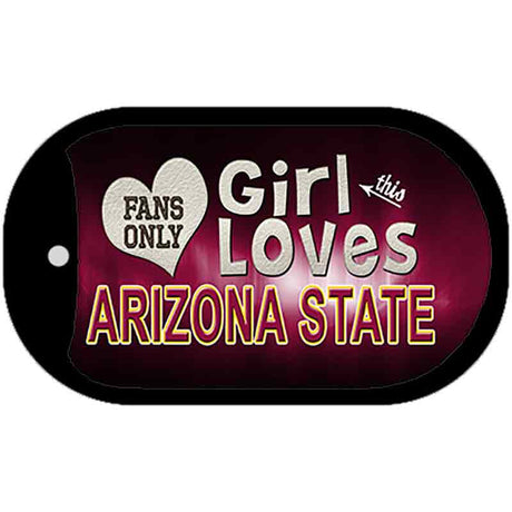 This Girl Loves Her Arizona State Novelty Metal Dog Tag Necklace DT-8509