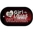 This Girl Loves Her Oklahoma Novelty Metal Dog Tag Necklace DT-8513