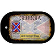 Georgia Rusty Blank Novelty Metal Dog Tag Necklace DT-8515