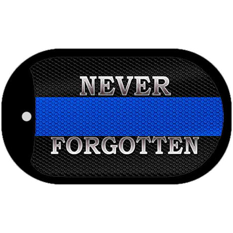 Never Forgotten Police Novelty Dog Tag Necklace DT-8530