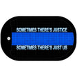 Sometimes There's Justice Novelty Dog Tag Necklace DT-8537