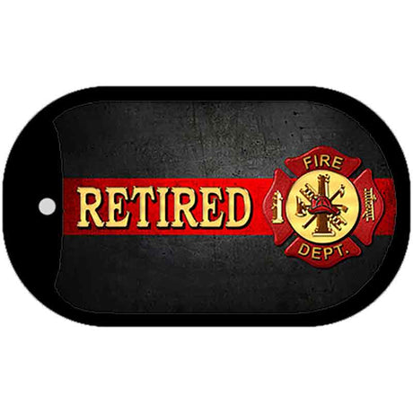 Retired Fire Novelty Dog Tag Necklace DT-8539