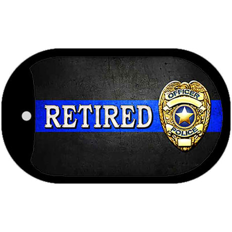 Retired Police Novelty Dog Tag Necklace DT-8540